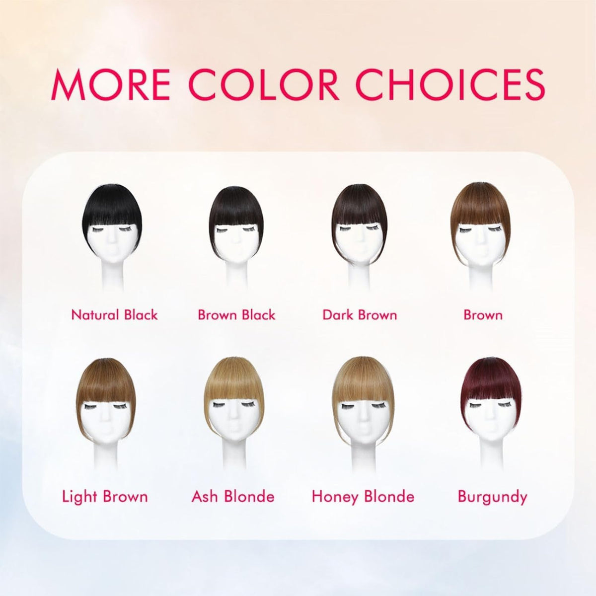 Franges ELEFOCUS en cheveux humains montrant leur texture douce