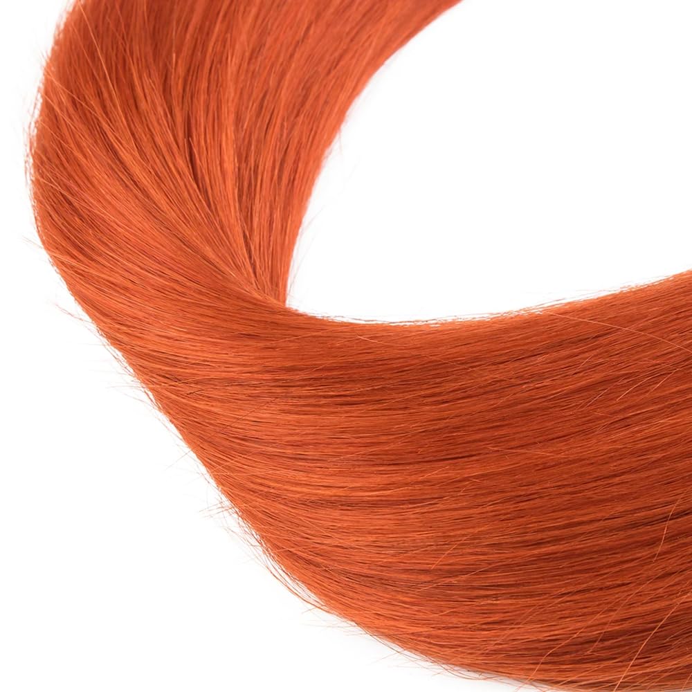 Fridnae cheveux bundles orange étendus pour montrer la longueur