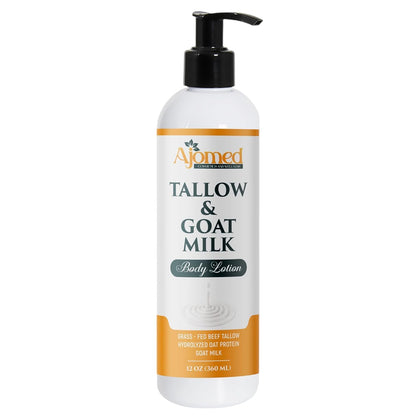 Front view of the Tallow & Goat Milk Body Lotion 12 OZ with Cashmere and Vanilla