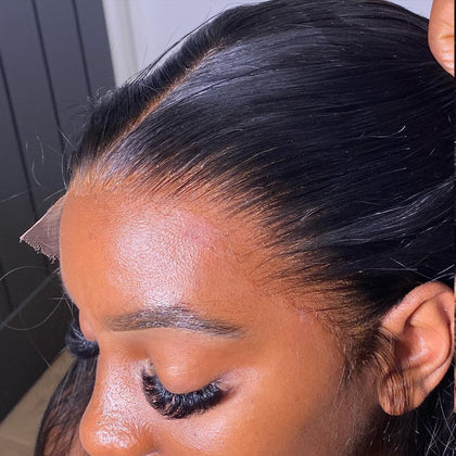 Frontal BEEOS 13x6 vue avant avec dentelle ultra-fine