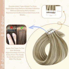 Fshine extensions de cheveux, démonstration d'application