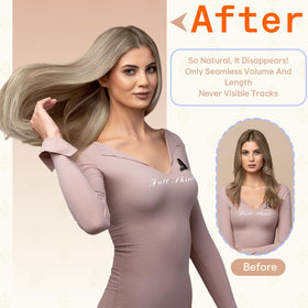 Fshine extensions de cheveux en situation de coiffage quotidien