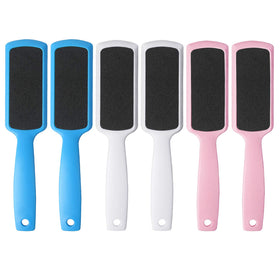 Fu Store fichiers de pieds double face en bleu et rose, vue avant