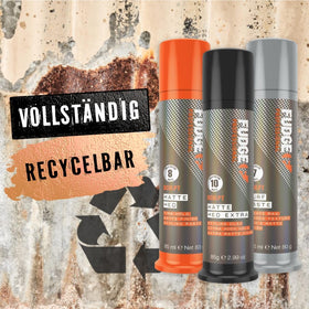 Fudge Professional Matte Hed 85ml avec des cheveux stylisés