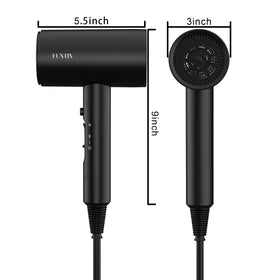 FUNTIN Sèche-Cheveux 1800W vue de côté avec accessoires