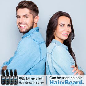 FUZYAT Spray de Croissance Capillaire 5% Minoxidil 120ml avec étiquettes des ingrédients