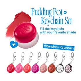 fwee Blurry Pudding Pot et mini keychain en couleur aléatoire