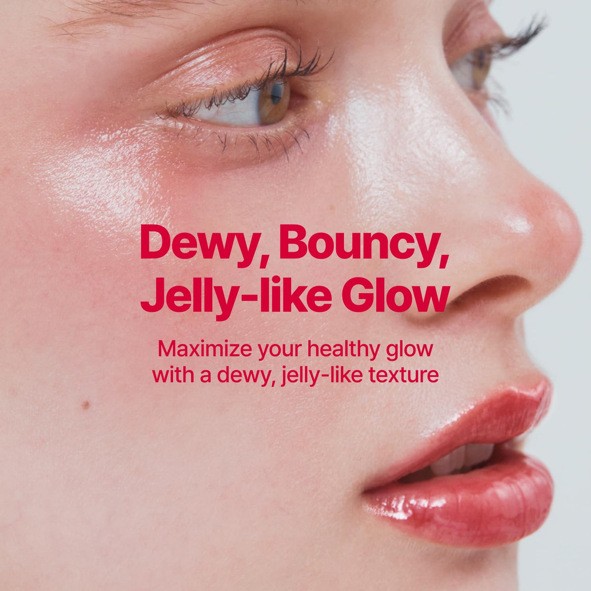 fwee Glowy Jelly Pot en application sur les lèvres