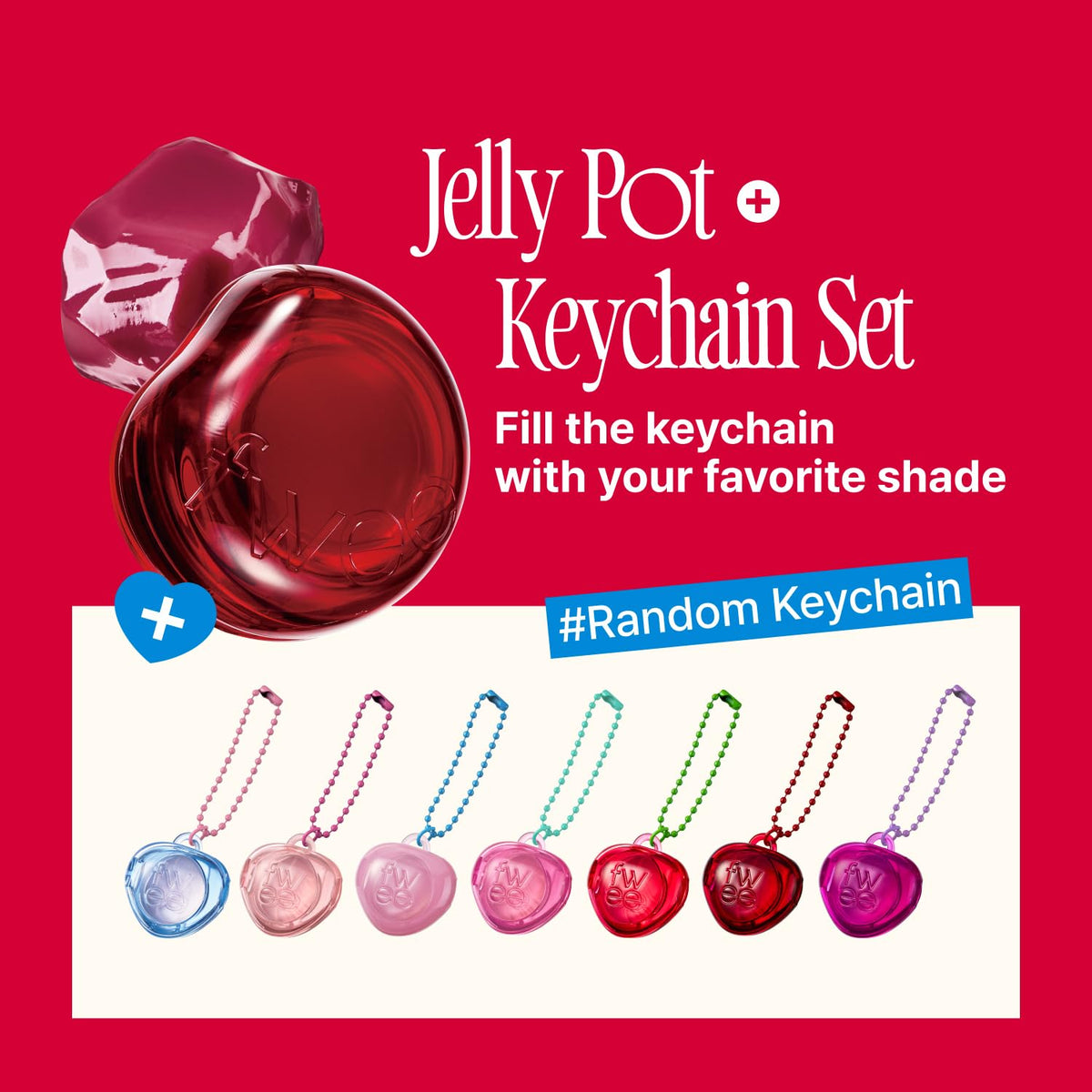fwee Glowy Jelly Pot ouvert montrant la couleur de baume