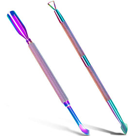 GA&EN ensemble d'outils de manucure 2PCS avec têtes en acier inoxydable
