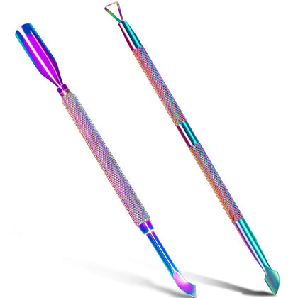 GA&EN ensemble d'outils de manucure 2PCS avec têtes en acier inoxydable