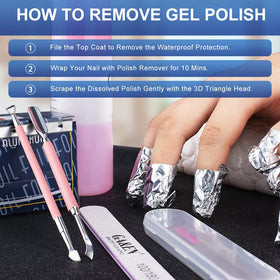GA&EN Outils de Pousse-Cuticules Roses, ensemble dans leur emballage