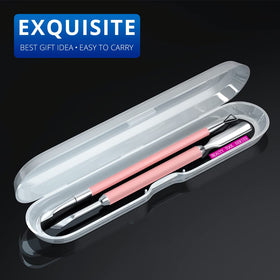 GA&EN Outils de Pousse-Cuticules Roses, tête courbée et pointue