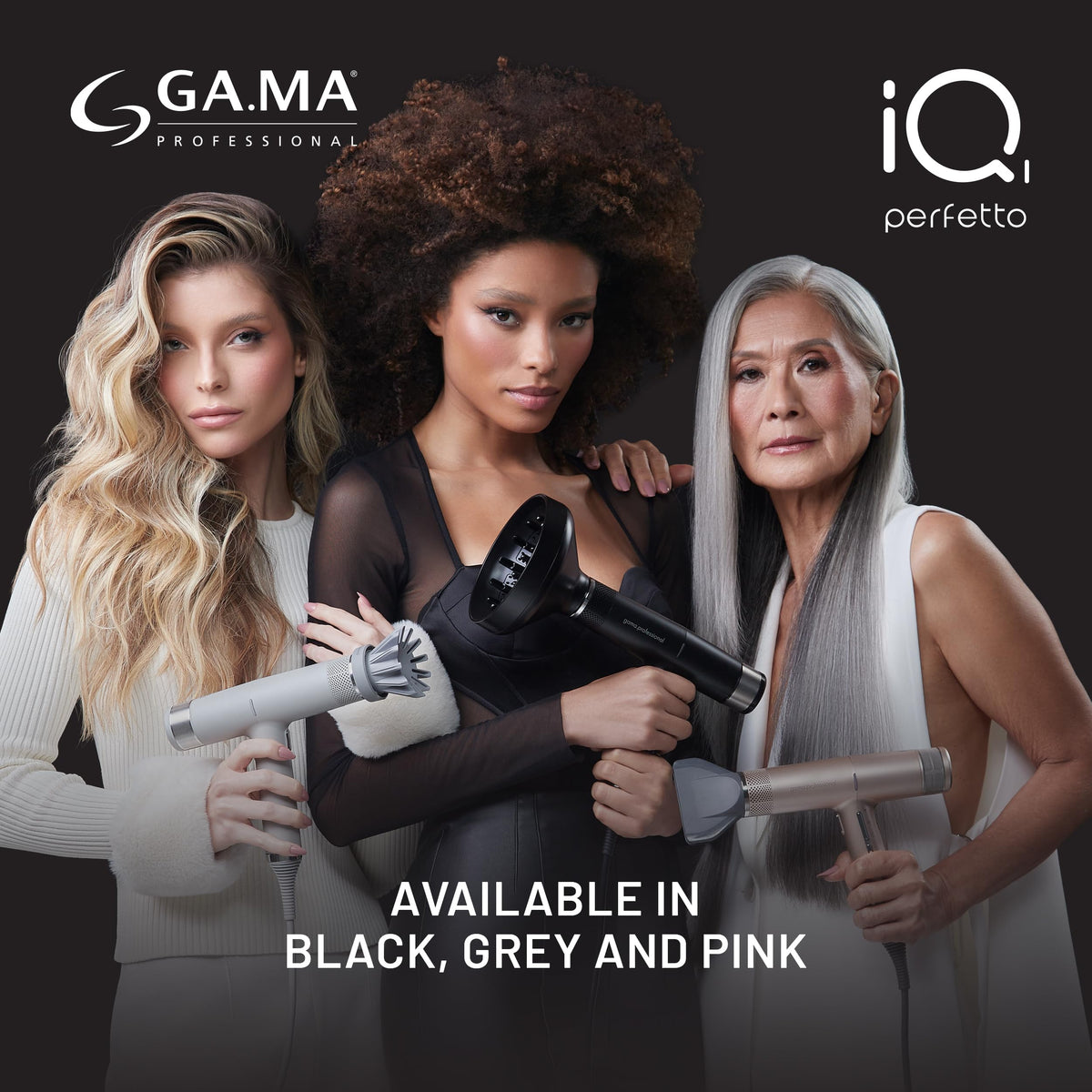 GA.MA iQ1 Perfetto Sèche-Cheveux avec options de réglage