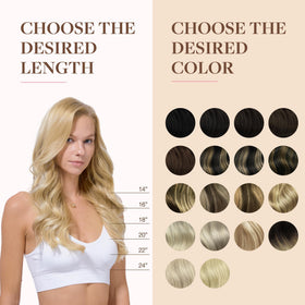 Gamme de couleurs disponibles pour les extensions GOO GOO
