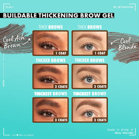 Gamme de produits de maquillage NYX, incluant le Gel Épaississant pour Sourcils