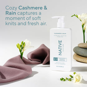 Gamme de produits Native incluant le Shampoo & Après-Shampooing 2-en-1