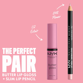 Gamme de teintes du NYX Butter Gloss, incluant Eclair