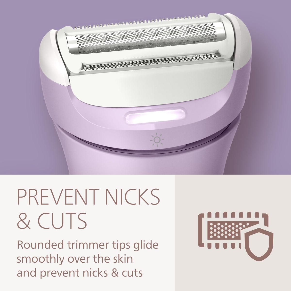 Gant d'exfoliation inclus avec Philips Lady Shaver Series 8000