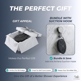 Gant de bain en silicone Avilana dans une salle de bain moderne