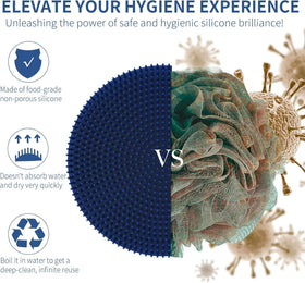Gant de Bain en Silicone BEAUTAIL en situation d'utilisation