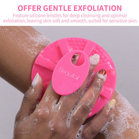 Gant de bain en silicone BEAUTAIL suspendu pour séchage