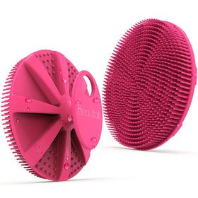Gant de bain en silicone BEAUTAIL vue avant avec poils doux