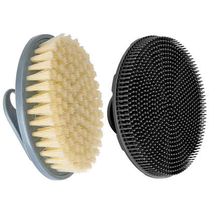 Gant de bain en silicone INNERNEED vue de face avec brins flexibles