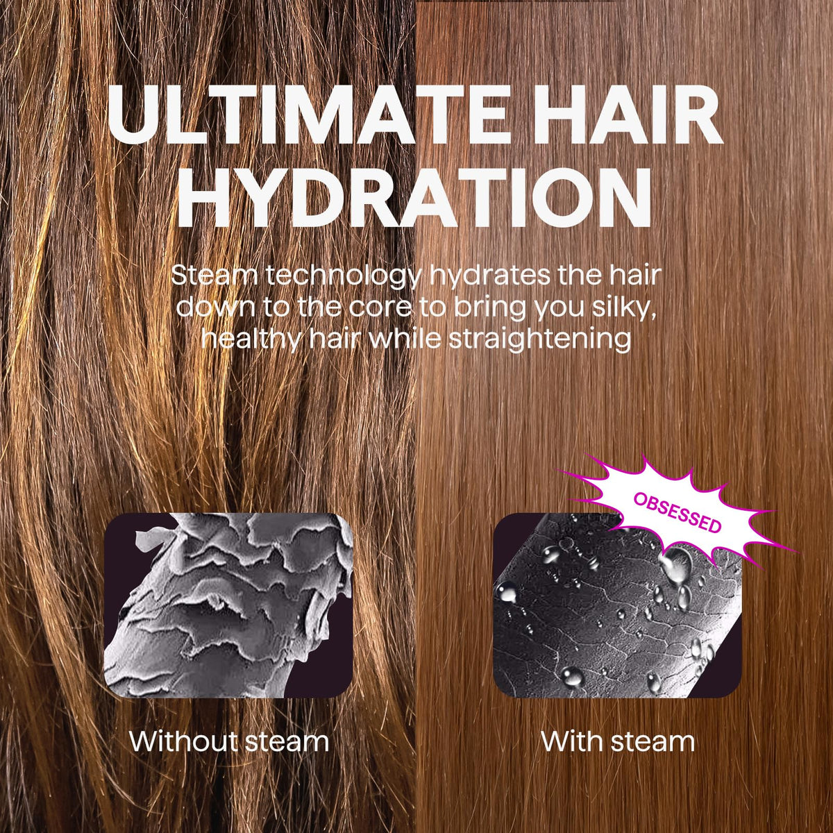 Gant de chaleur inclus avec la brosse lissante Wavytalk Pro