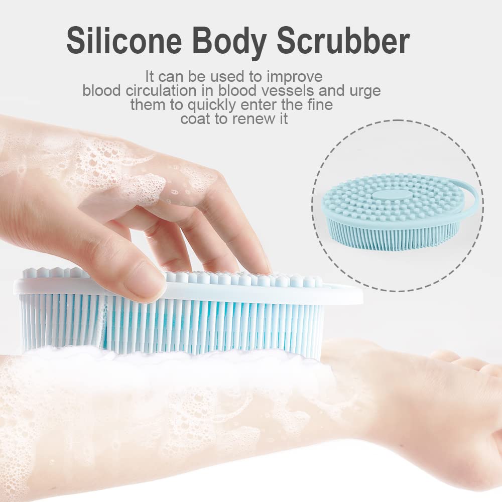 Gant de douche à double face Bsofing pour nettoyage corporel