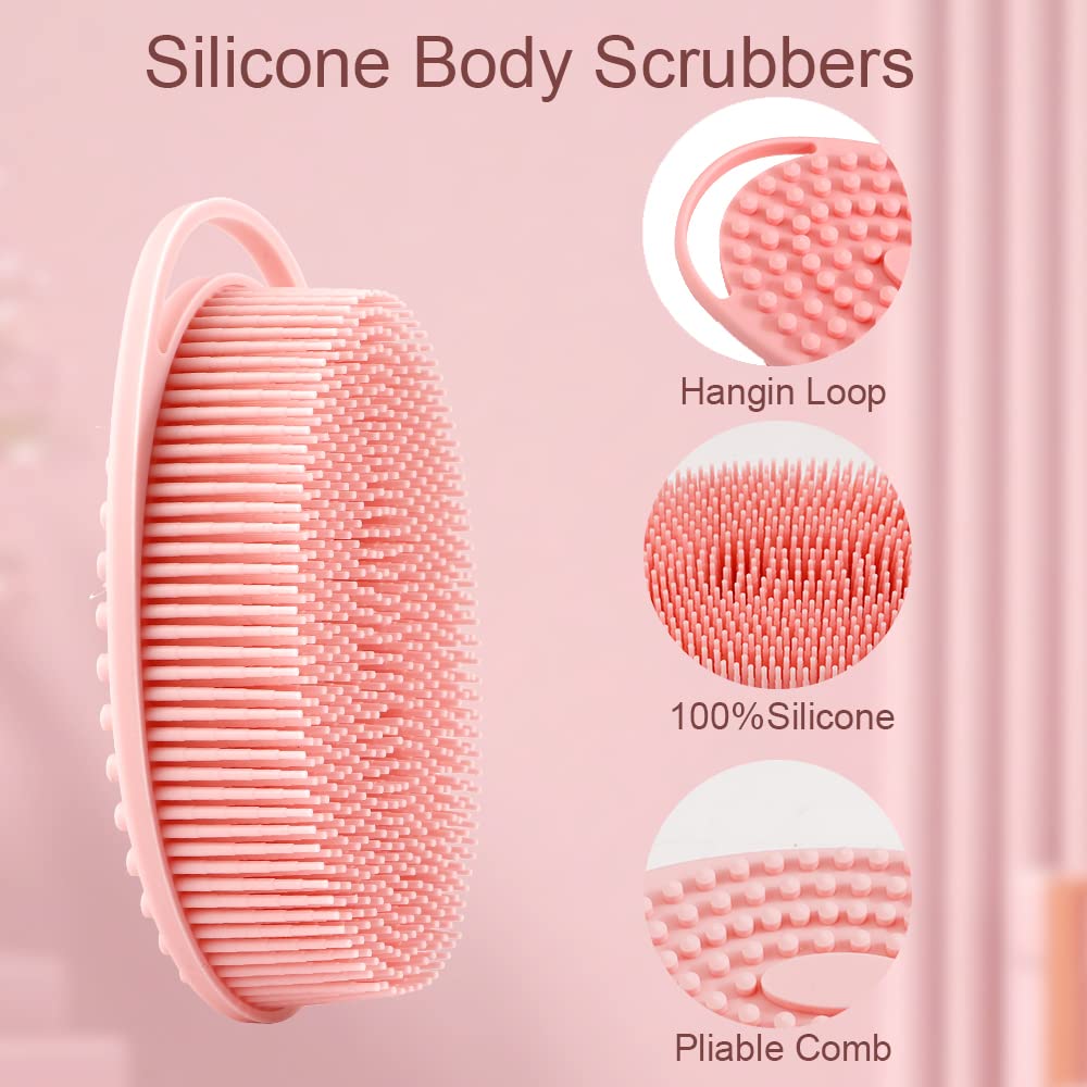 Gant de douche en silicone Bsofing suspendu pour séchage