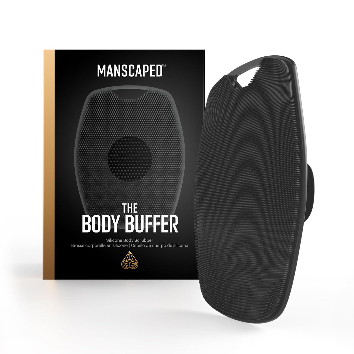 Gant de gommage en silicone MANSCAPED The Body Buffer vue de face