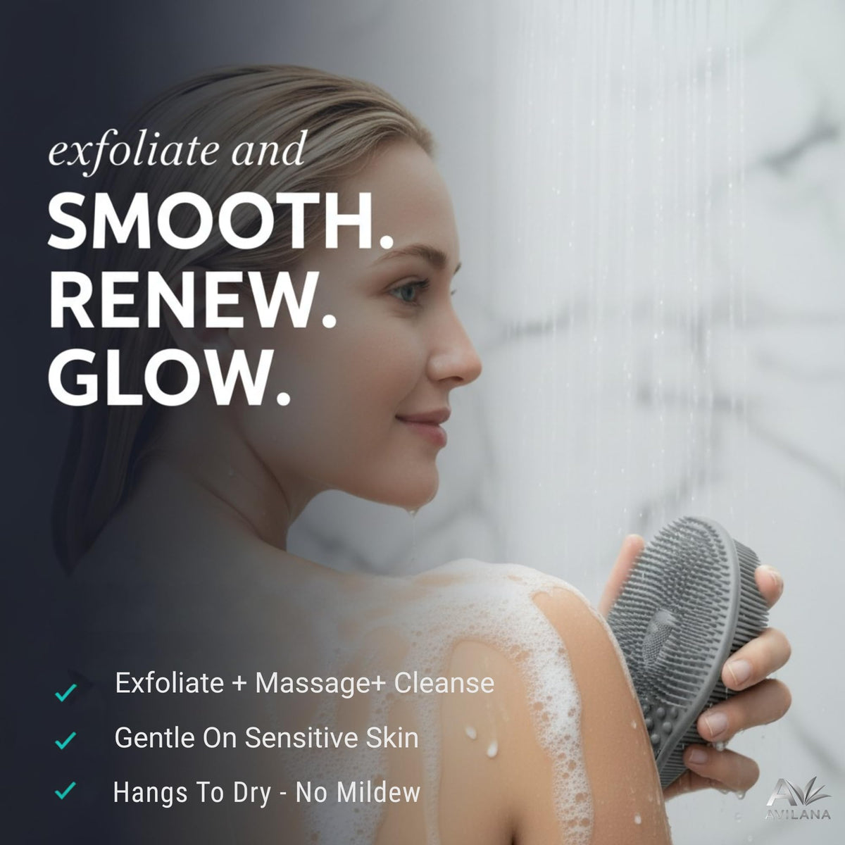 Gant exfoliant Avilana avec nodules de massage