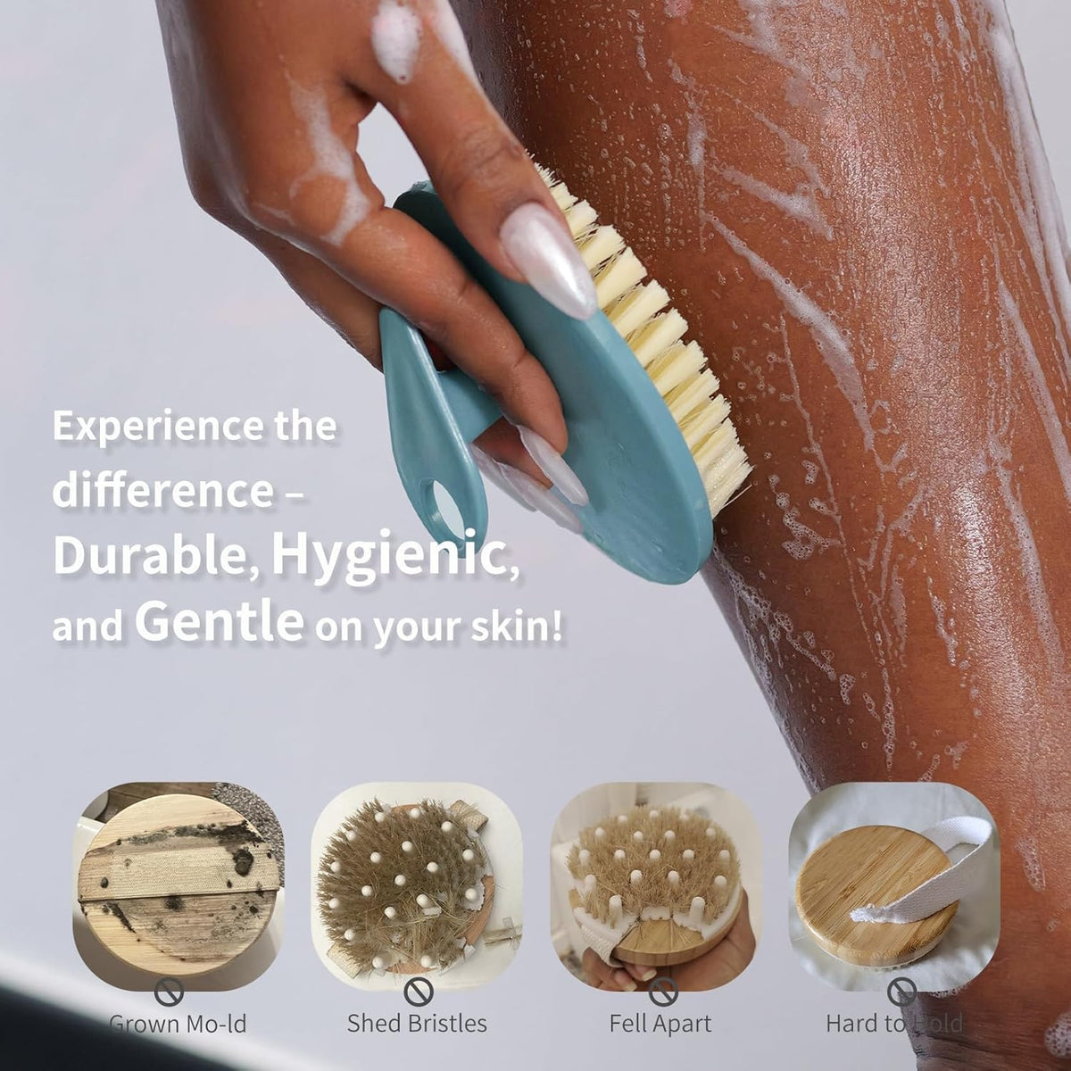 Gant exfoliant BEAUTAIL en silicone vue arrière