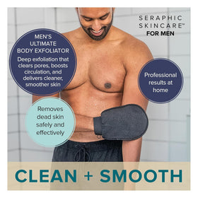 Gant exfoliant SERAPHIC SKINCARE, détail du tissu en viscose