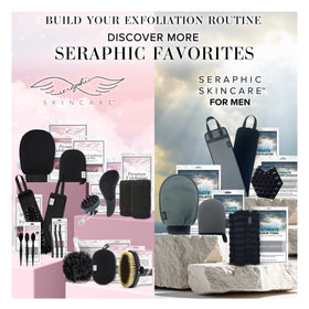 Gant exfoliant SERAPHIC SKINCARE, texture du tissu