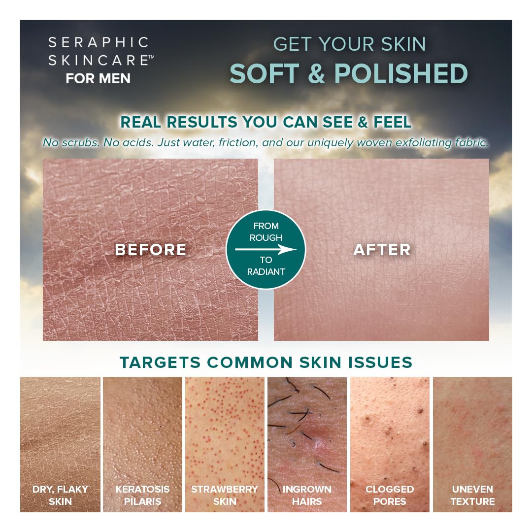 Gant exfoliant SERAPHIC SKINCARE, vue arrière