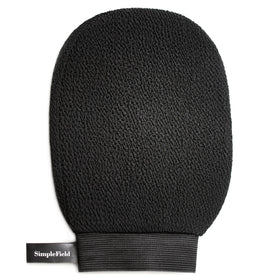 Gant exfoliant SimpleField en viscose, vue de face