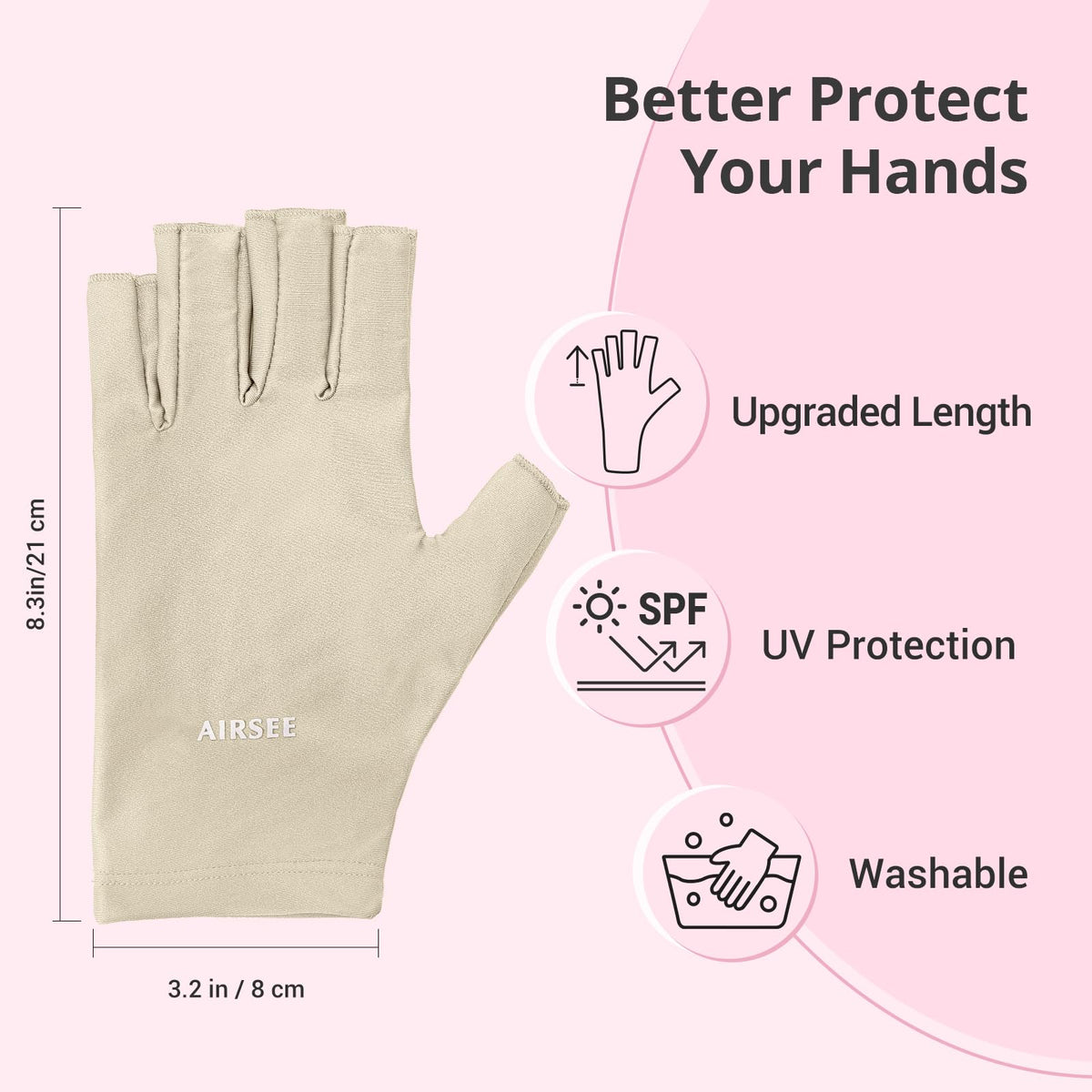 Gants AIRSEE en extérieur, protection lors d'activités