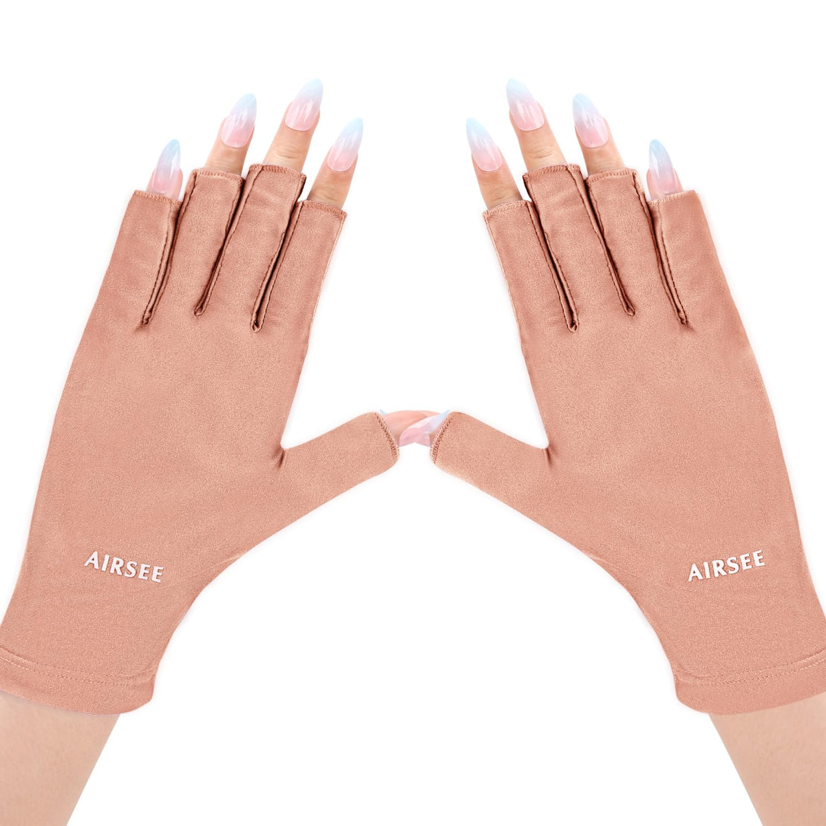 Gants Anti-UV AIRSEE rose vue de face avec protection UV