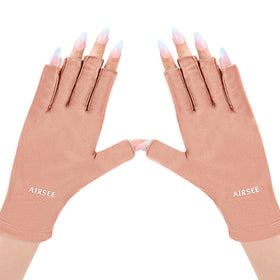 Gants Anti-UV AIRSEE rose vue de face avec protection UV