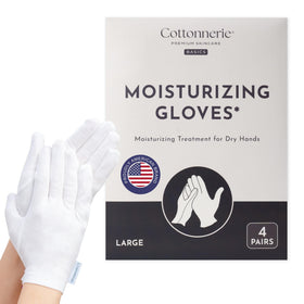 Gants en coton COTTONNERIE vue avant, taille grande