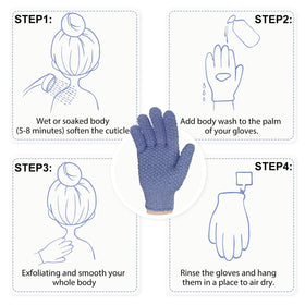 Gants Evridwear étendus pour montrer la taille
