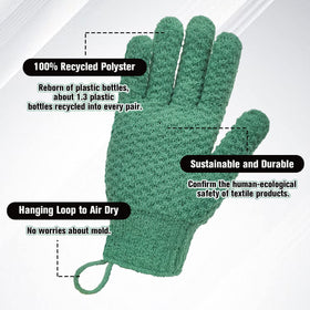 Gants Evridwear sur un fond de spa relaxant