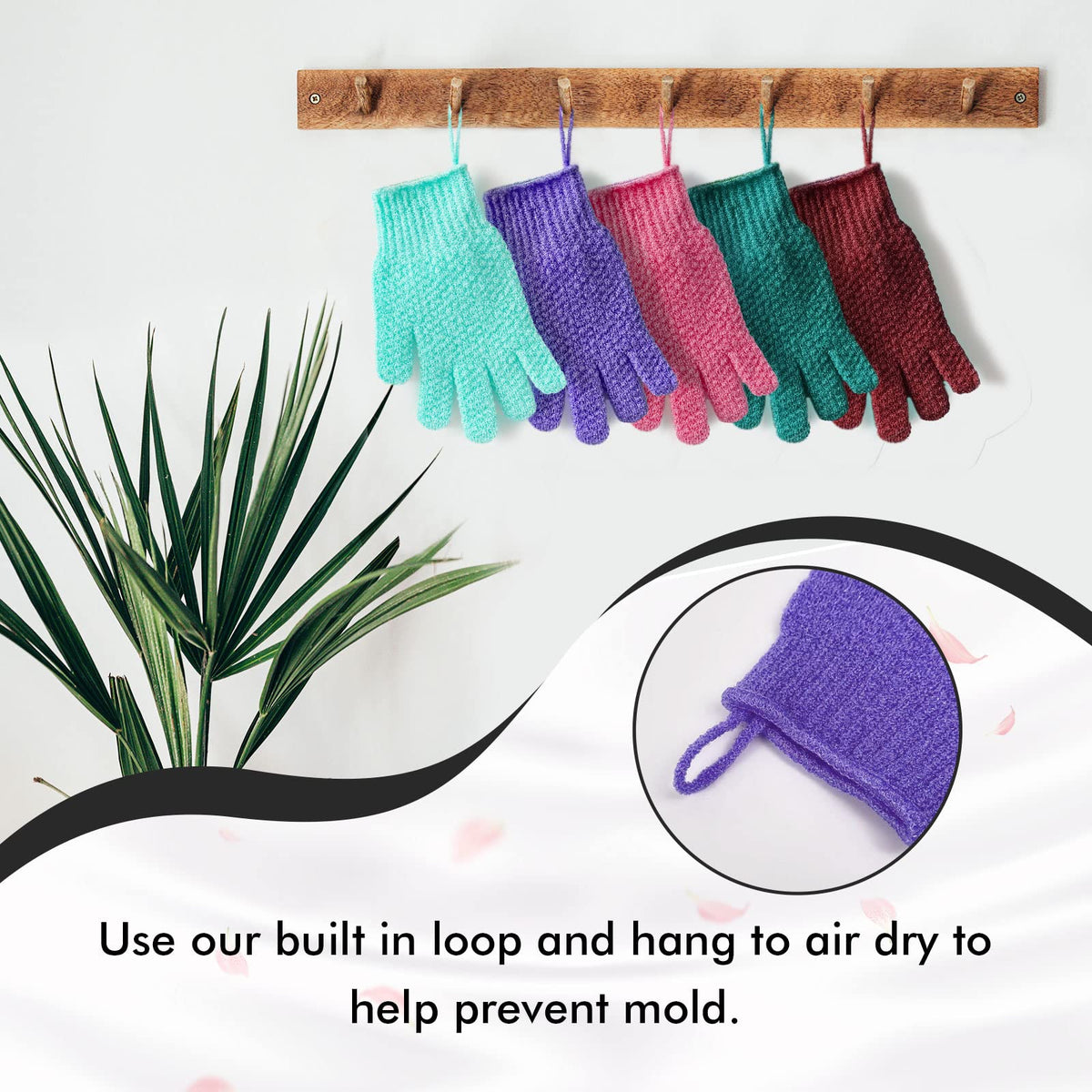 Gants Evridwear suspendus pour séchage avec boucle intégrée