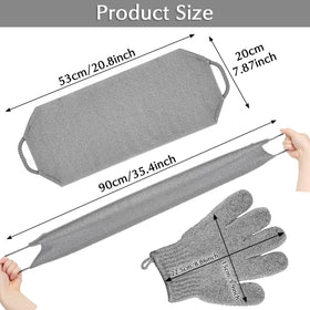 Gants exfoliants Anezus avec mousse de savon