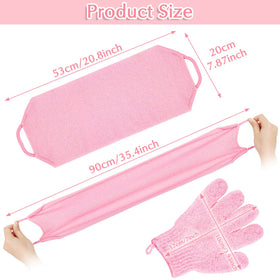 Gants exfoliants anezus avec texture en gros plan