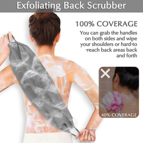 Gants exfoliants Anezus suspendus pour séchage