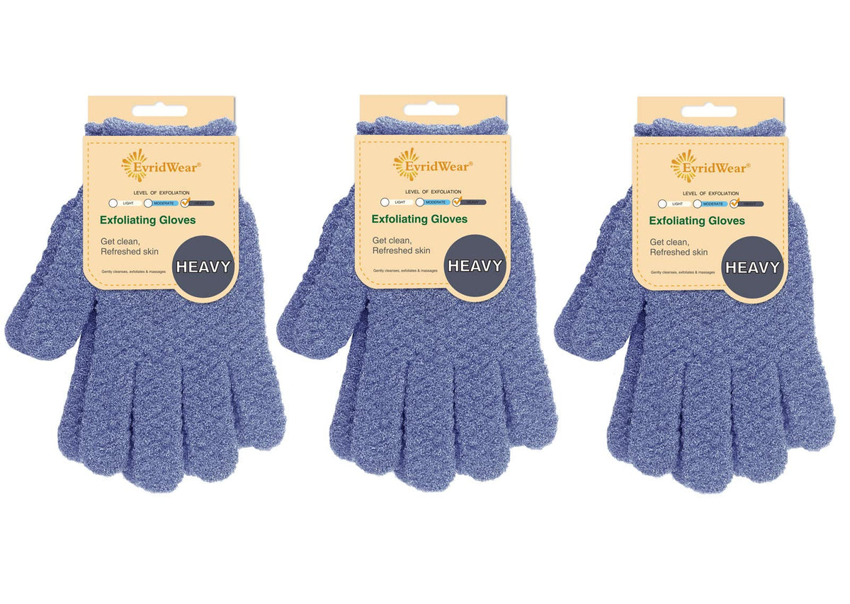Gants exfoliants Evridwear double texture, vue avant