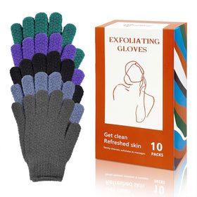 Gants exfoliants Evridwear vue de face avec texture unique